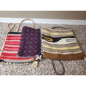 Handmade Well Loved Shoulder Bags Lot Of 3